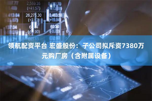 领航配资平台 宏盛股份：子公司拟斥资7380万元购厂房（含附属设备）